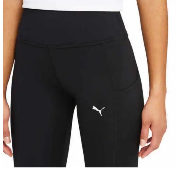 NWT Puma Women's Ruched Fusion Black Pocket Tight Workout Legging M - Picture 3 of 6